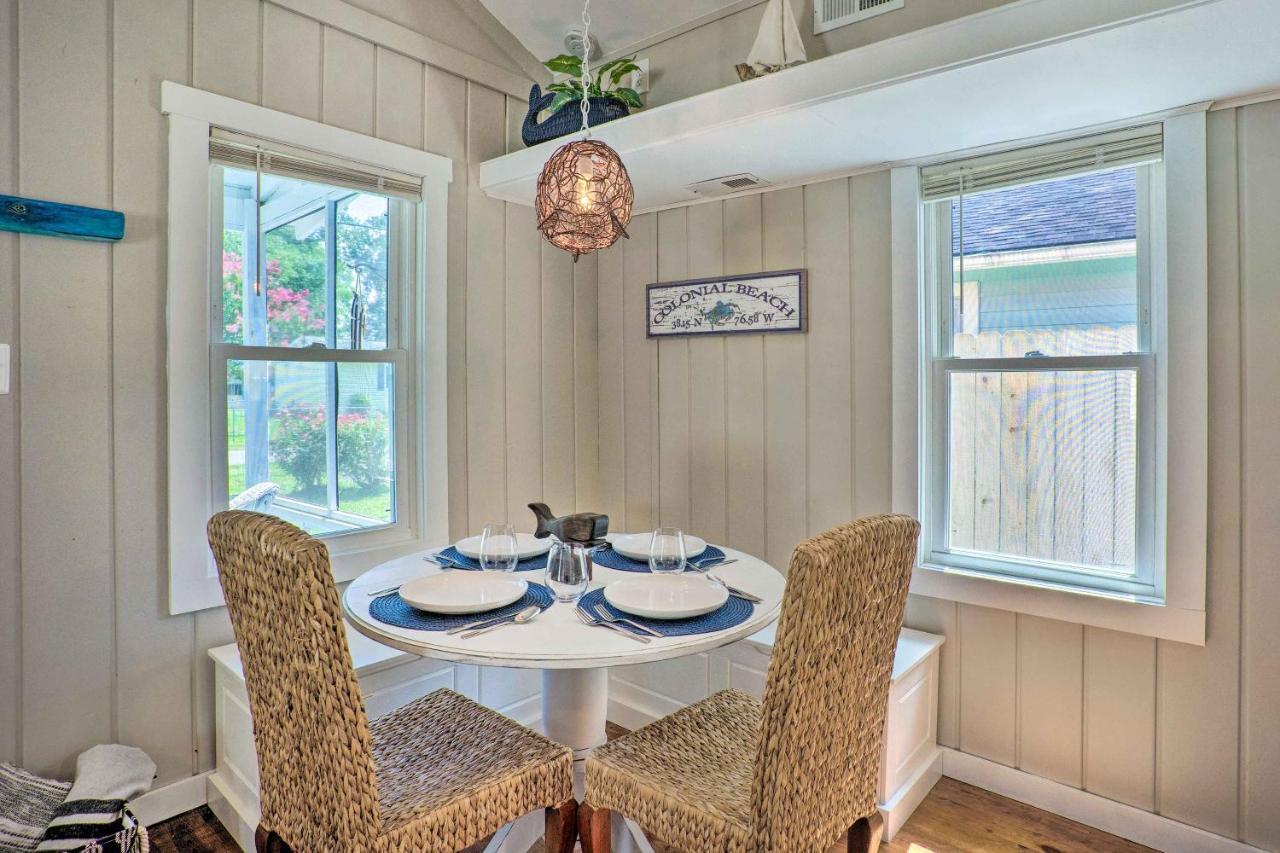 Chic Cottage With Private Yard Steps To Beach! Colonial Beach Exteriér fotografie